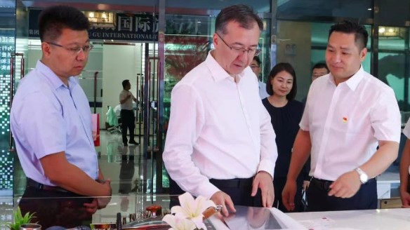 新疆維吾爾自治區(qū)領(lǐng)導(dǎo)伊力扎提·艾合買(mǎi)提江蒞臨五江溫泉城視察指導(dǎo)